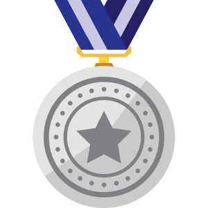 Icone medalha de prata
