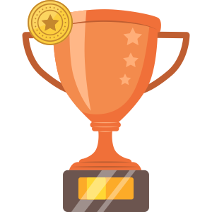 Icone troféu branco