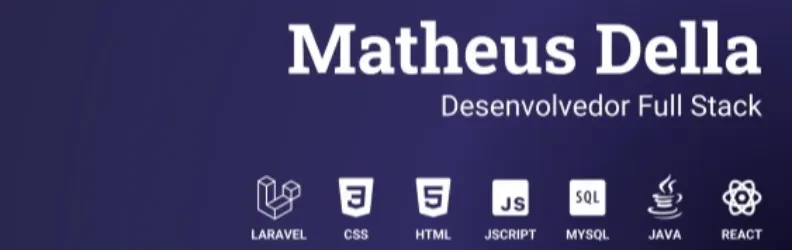 Capa do perfil de Matheus Della Dev